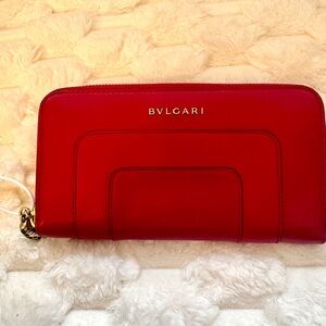 Bulgari Vibrant Red Women's Wallet